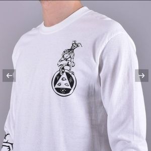 Welcome Skateboards 'Goatman' White Long Sleeve Te